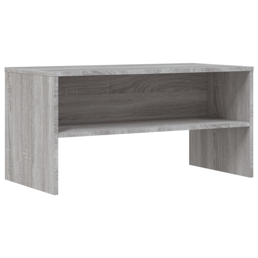 vidaXL Single Shelf Grey Sonoma TV Cabinet Image 2