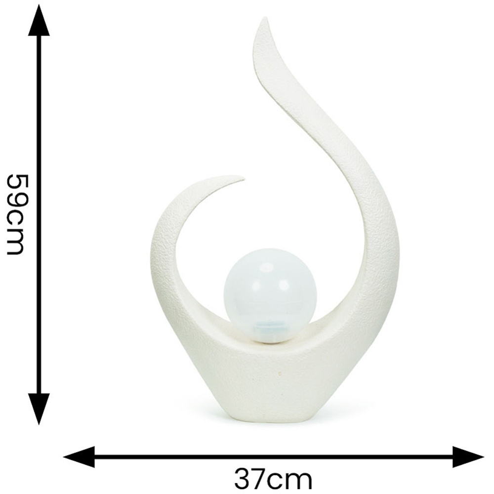 ValueLight Abstract White Outdoor Solar Decorative Light Image 6