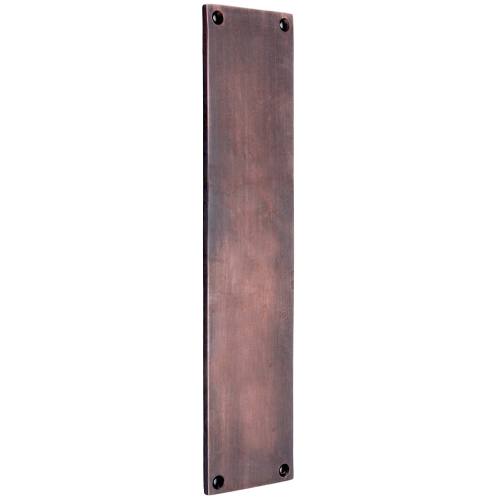 Spira Brass Victorian Plain Square Aged Bronze Finger Plush Plate 300mm Image 1