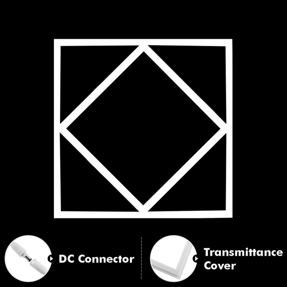 ENER-J 40W 4000K Double Square Borderline LED Panel 60 x 60cm Image 7