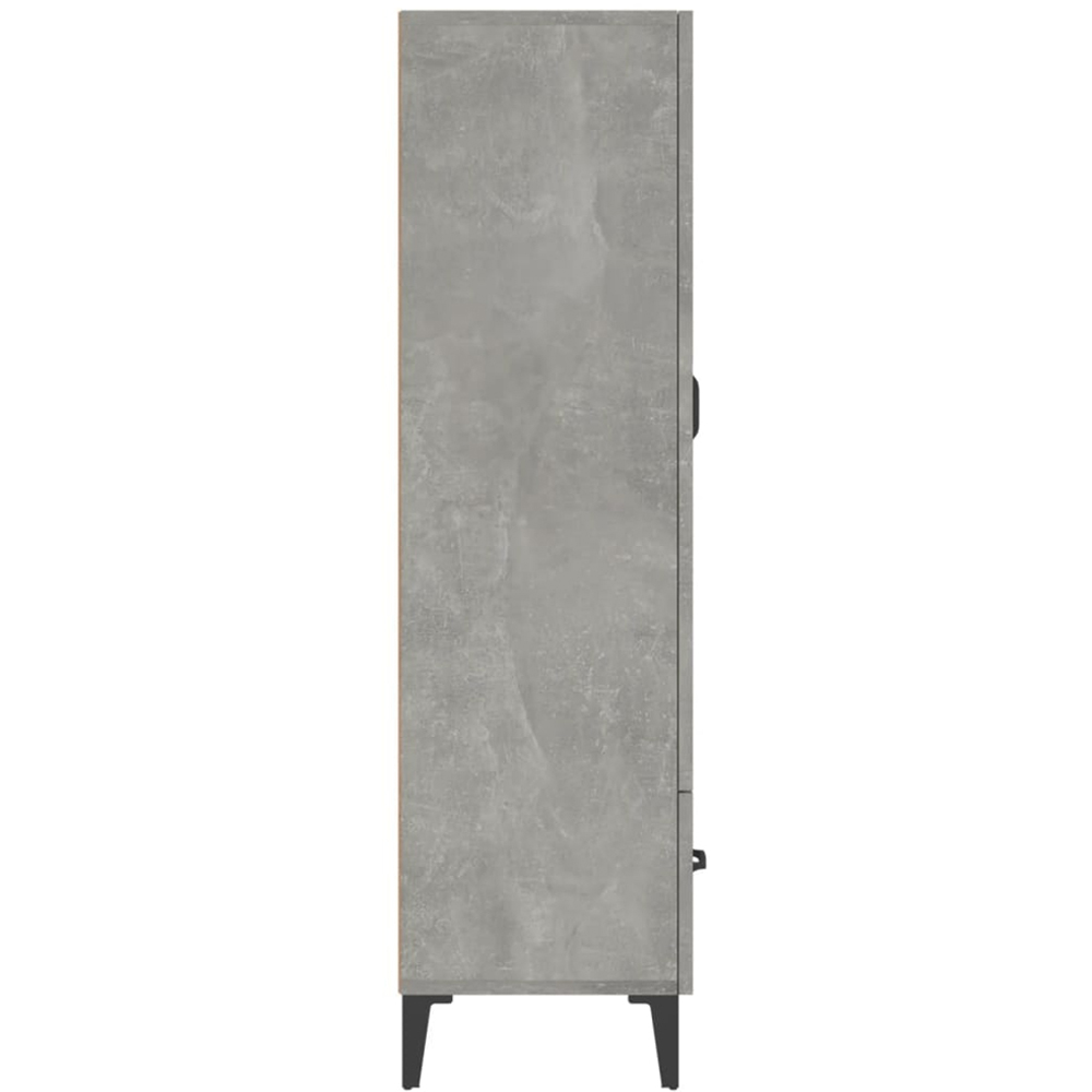 vidaXL 2 Door Single Drawer Concrete Grey Highboard Image 6