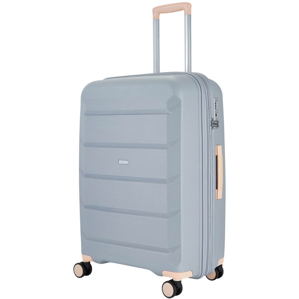Rock Tulum Medium Grey Hardshell Expandable Suitcase Image 1