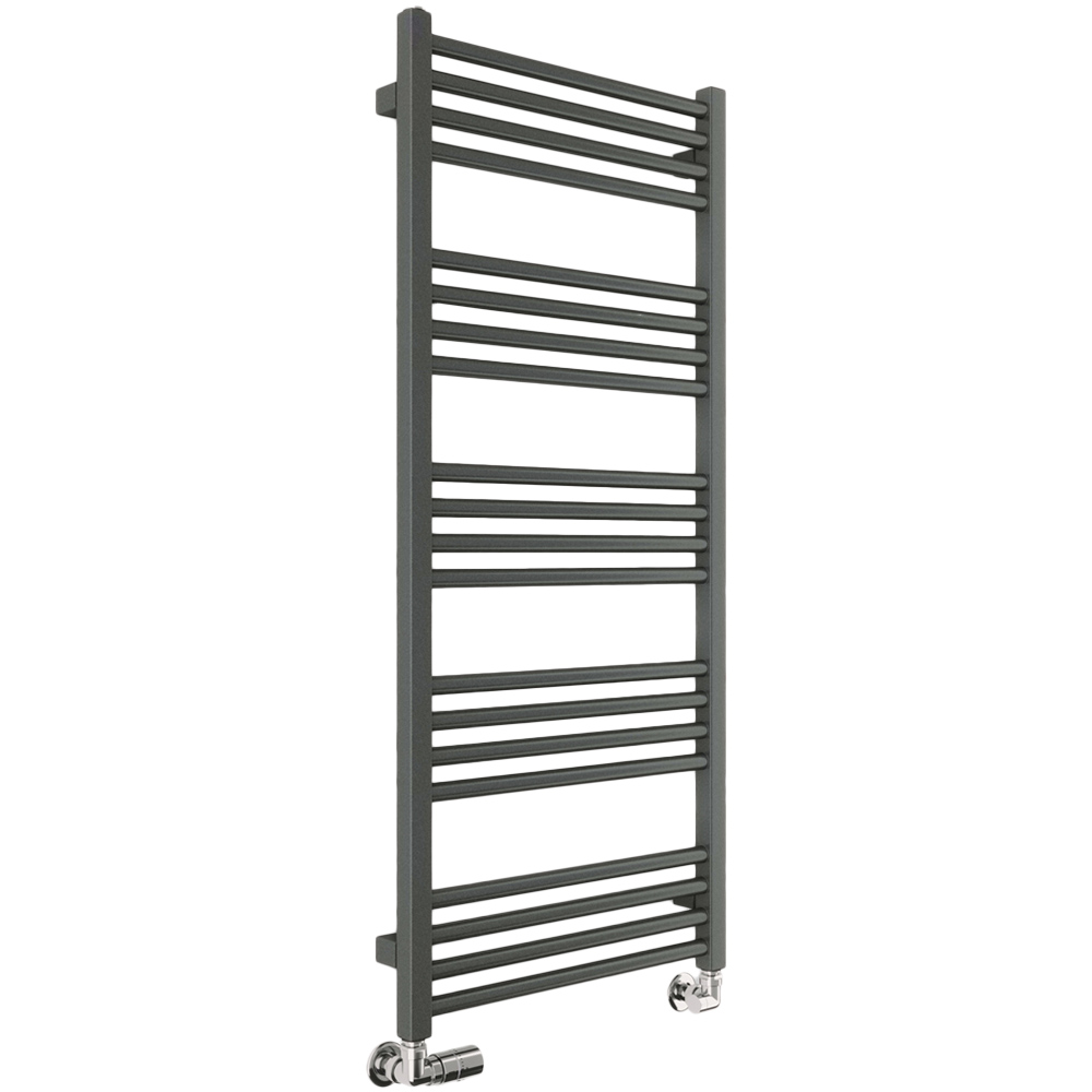 Terma Fiona 1661BTU Sparkling Grey Heated Towel Rail 1140 x 500mm Image 1