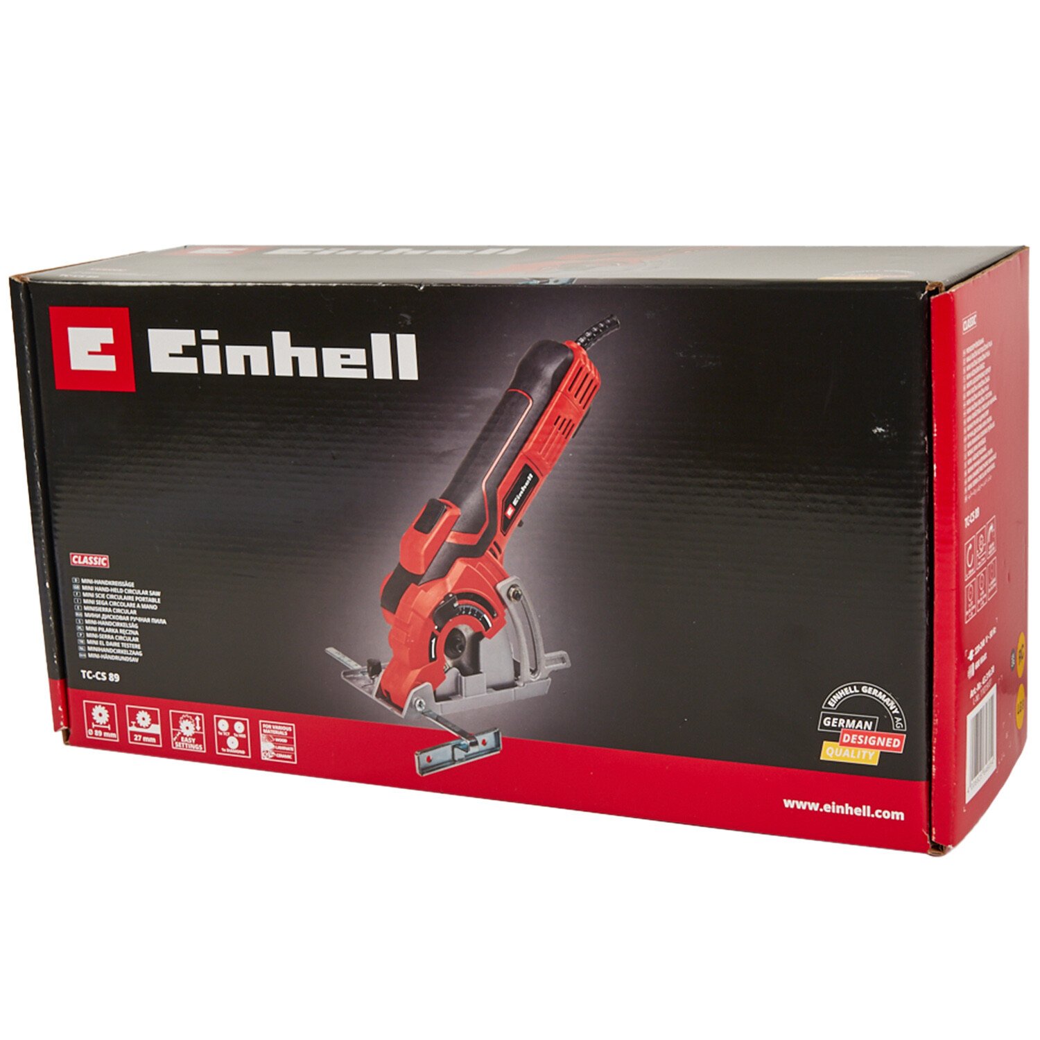 Einhell Mini Circular Saw Kit 600W - Red and Black Image 3