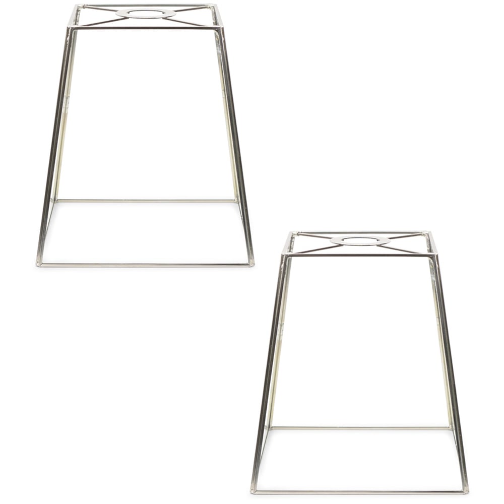 ValueLights Susie 2 Pack Chrome Glass Pendant Shade Image 1