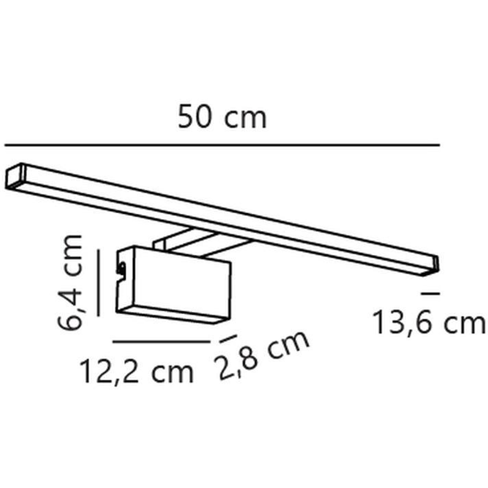 Nordlux Marlee 50 800 Lumens 3000K Chrome LED Wall Light Image 8