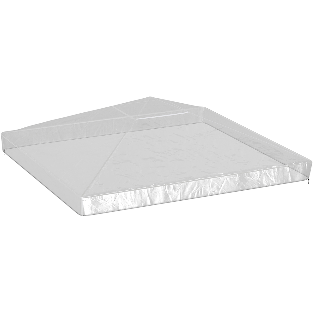 Outsunny 2 x 2m Clear Waterproof Gazebo Protective Cover Image 1