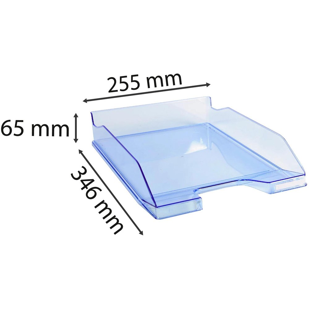 Exacompta Ice Blue Gloss Letter Tray 6 Pack Image 6