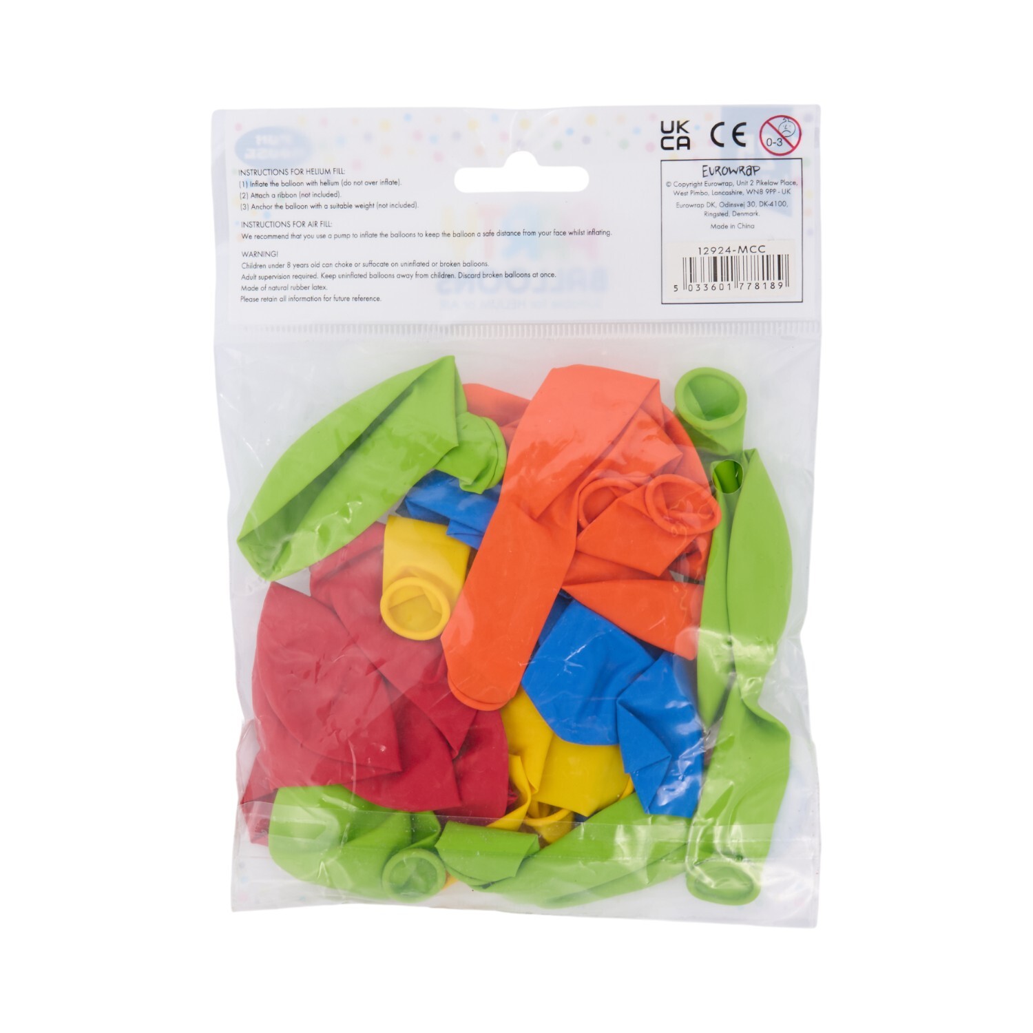 Pack of 25 Multicolour Balloons Image 2