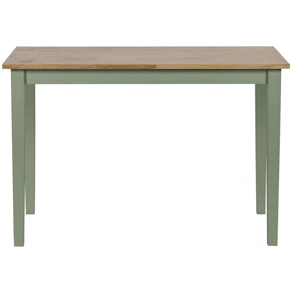 Julian Bowen Linwood 4 Seater Sage Green and Natural Dining Table Image 3