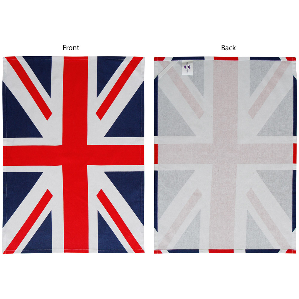 Highlands Homeware Union Jack Kitchen Towel 2 Pack Image 3