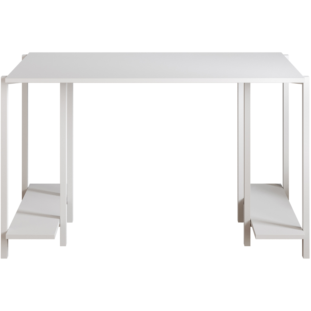 Decorotika Reader 2 Shelf Computer Desk White Image 2