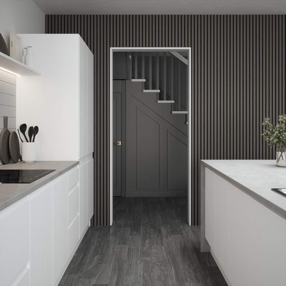 Kraus Easy Living Alder Grey Acoustic Slat Wall Panel 240 x 60cm Image 8