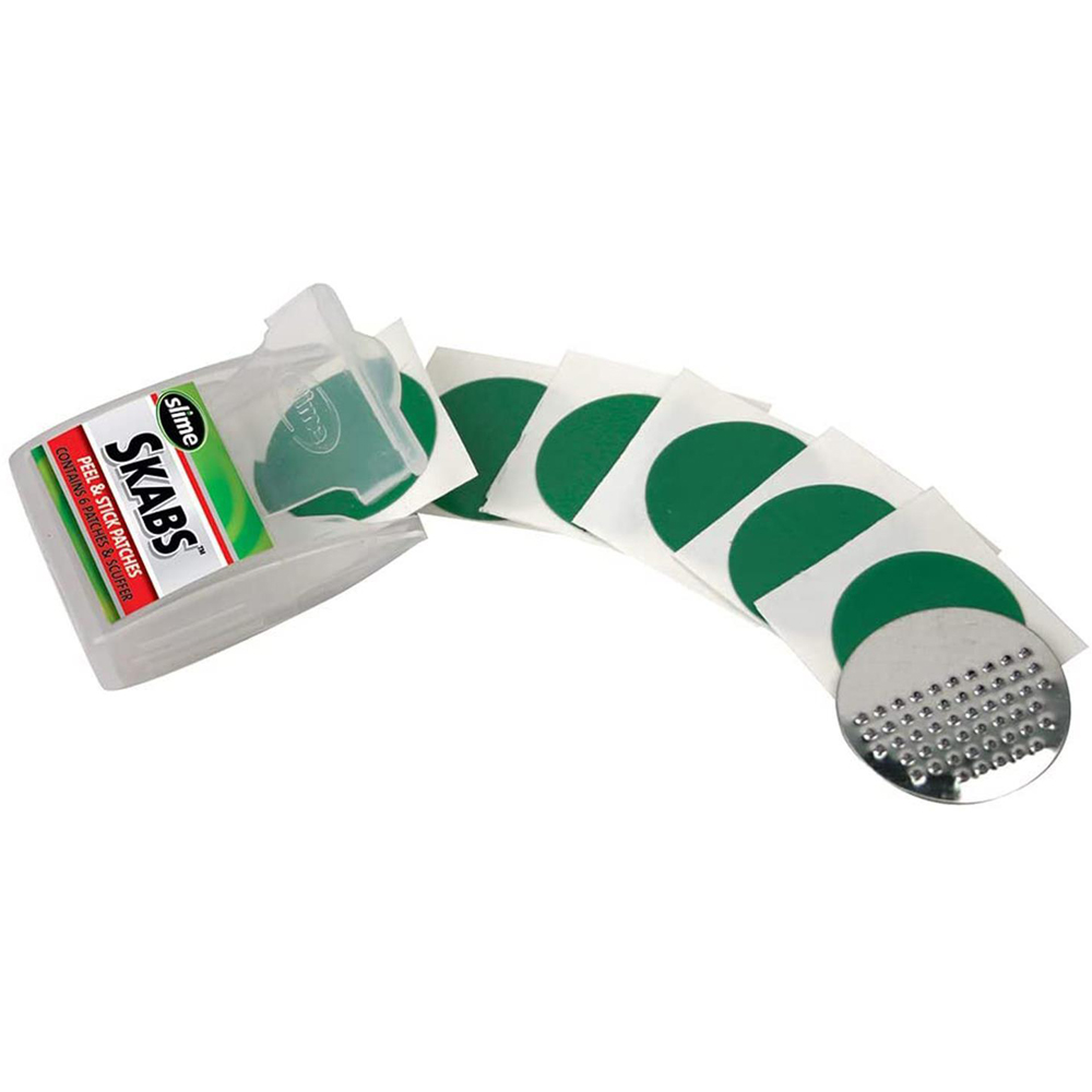 Slime Skabs 7 Piece Bike Tube Repair Patch and Metal Scuffer Kit 2 Pack Image 4