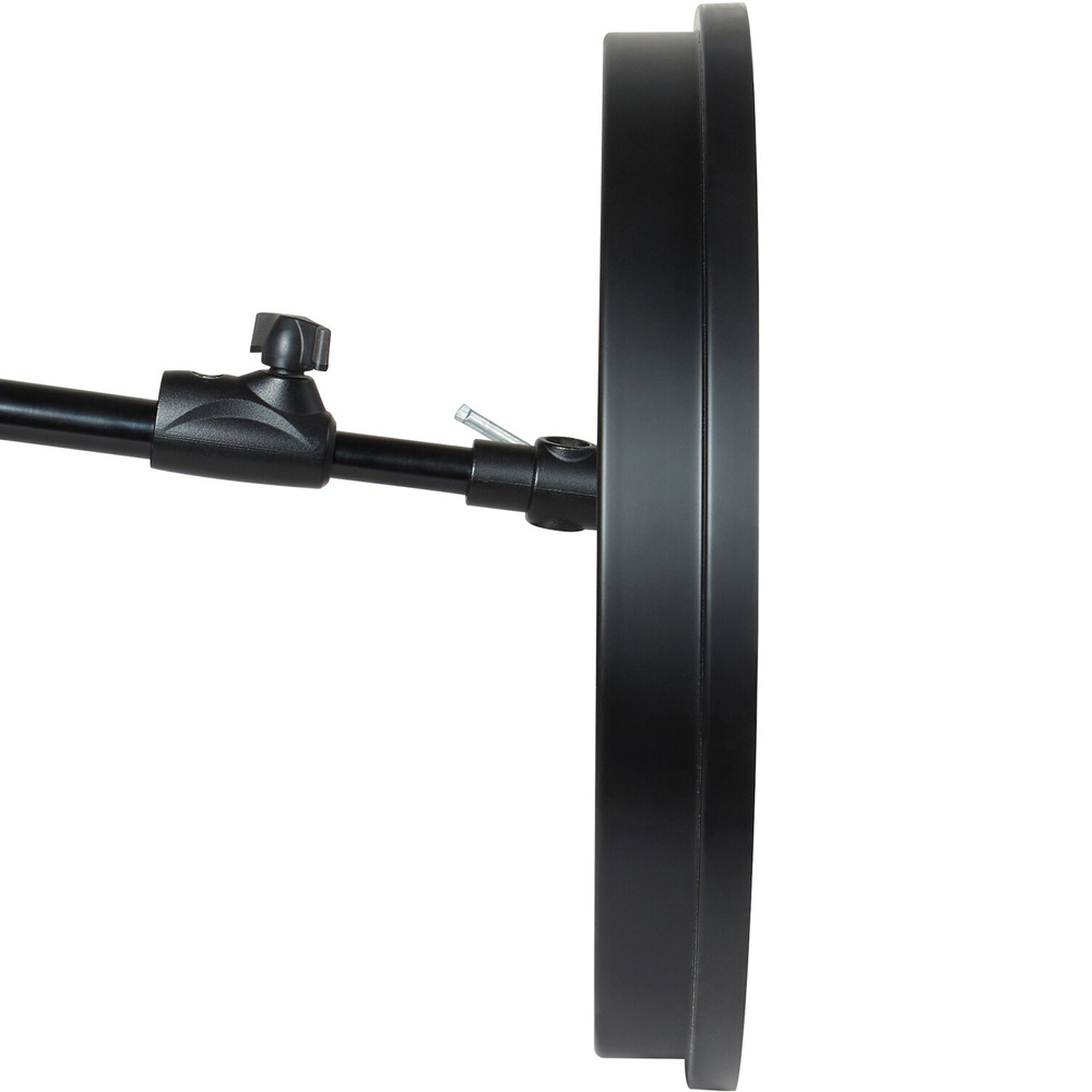 Black 3D Round Wall Clock 45cm Image 6