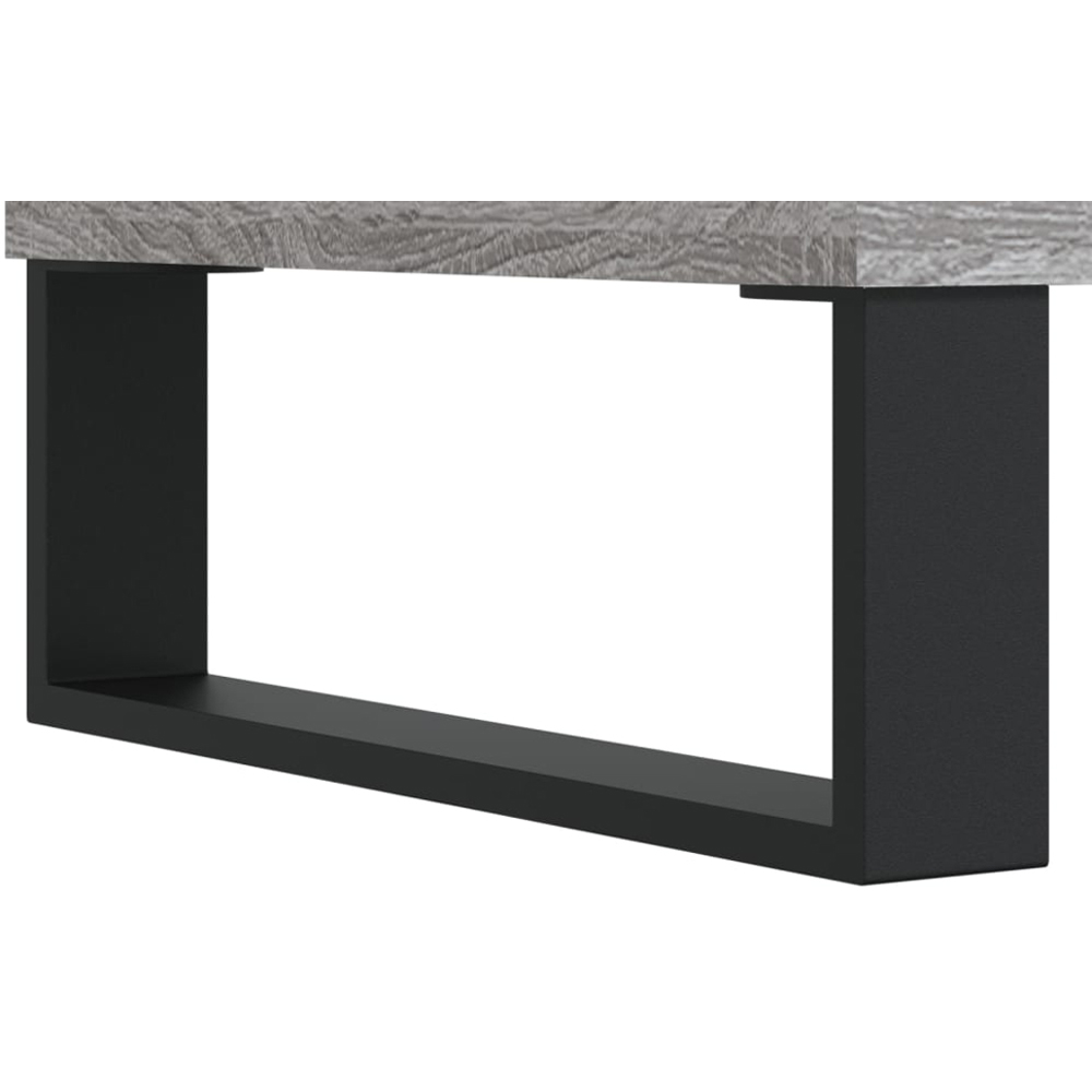 vidaXL 3 Shelf Grey Sonoma Square Record Cabinet Image 8