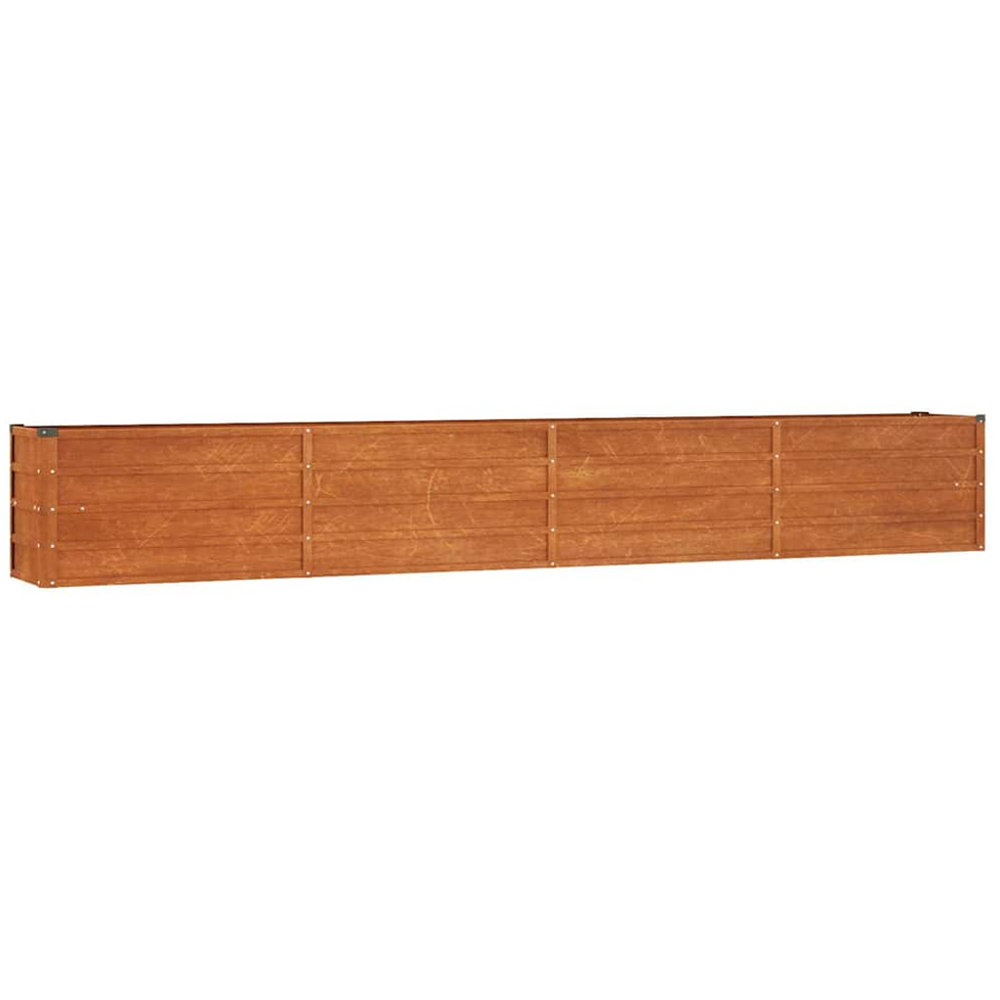 vidaXL Rusty Corten Steel Raised Garden Bed 320 x 40 x 45cm Image 1