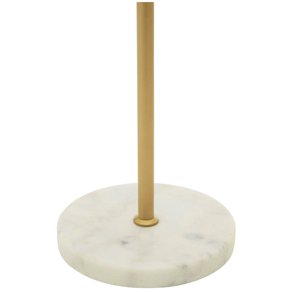 Premier Housewares Gold Finish Metal Floor Lamp Image 4