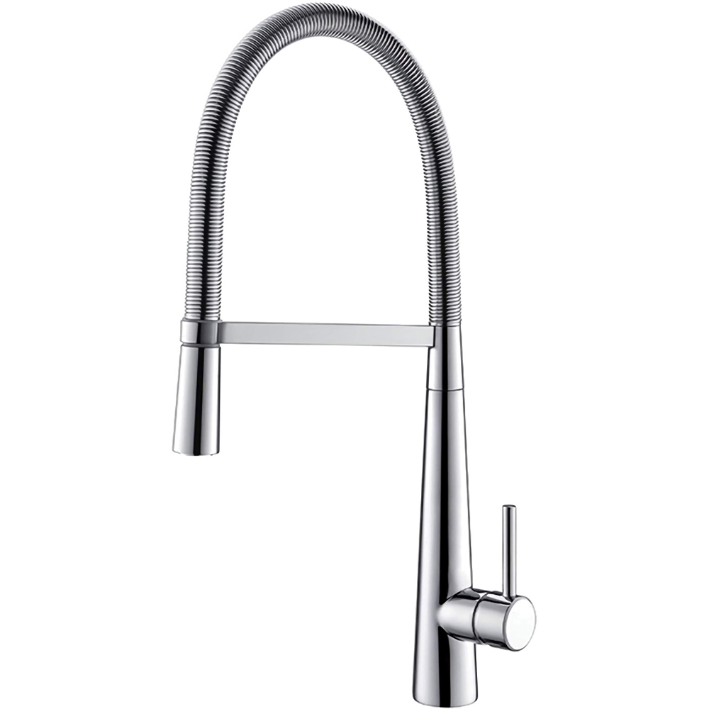 Nes Home Corry Chrome Modern Pull Down Spray Spring Spout Kitchen Mixer Tap Image 1