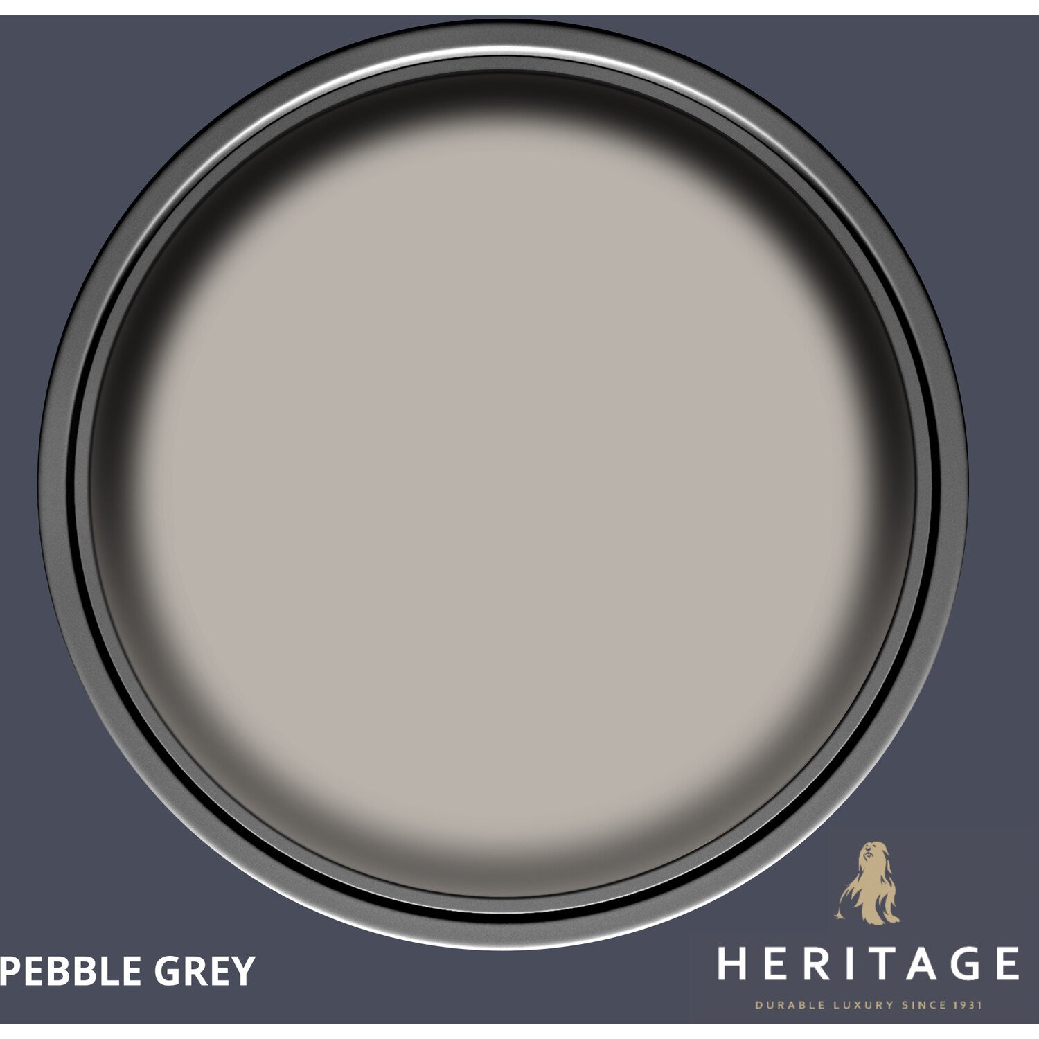 Dulux Heritage Walls and Ceilings Pebble Grey Velvet Matt Emulsion Paint Tester Image 3