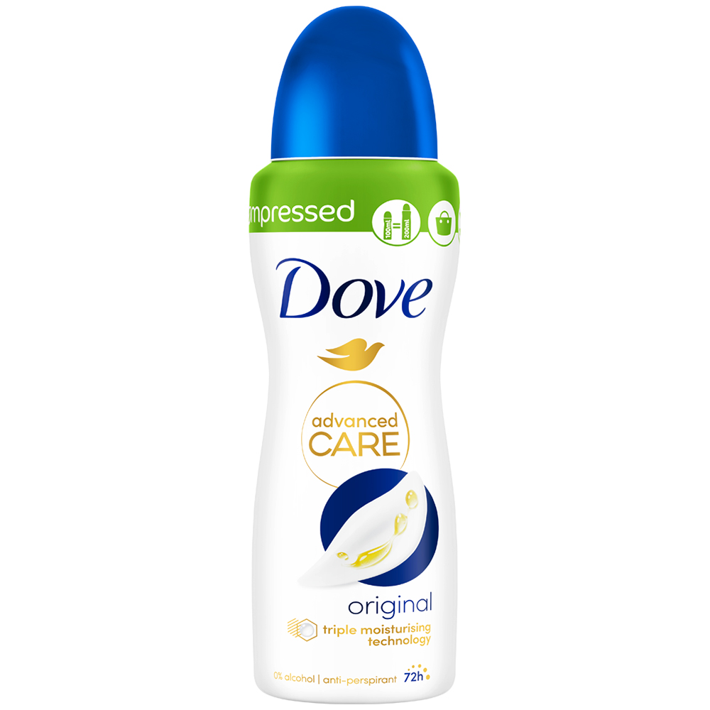 Dove Compressed Original Deodorant 100ml Image 1