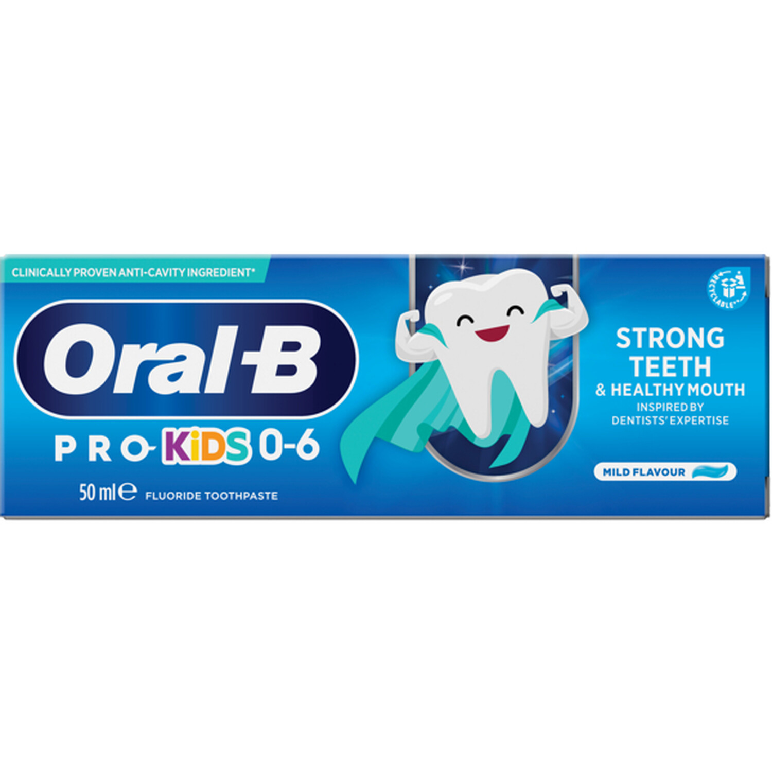 Oral-B Pro Kids 0-6 Toothpaste - Blue Image