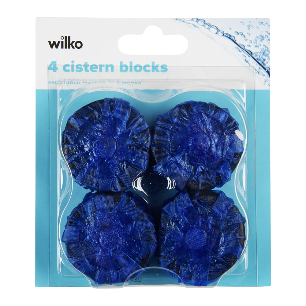 Wilko Blue Cistern Block 4 pack Image 1