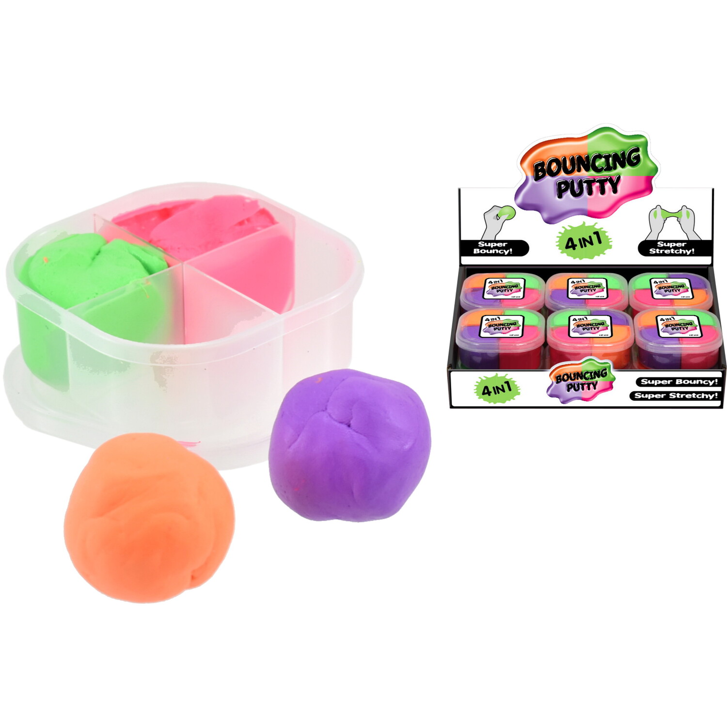 Everyday 4 in 1 Bouncing Putty Toy Image