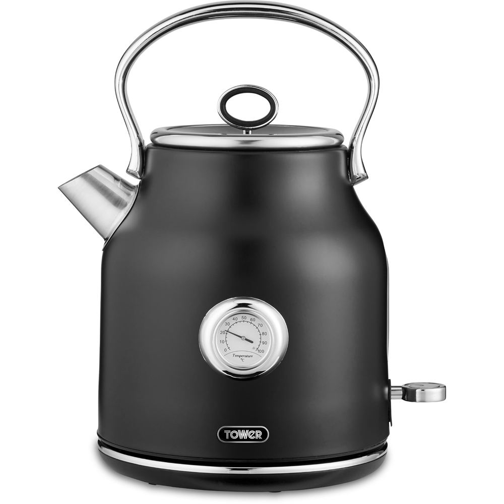 Tower T10063BLK Renaissance Black 1.7L Kettle 3KW Image 1