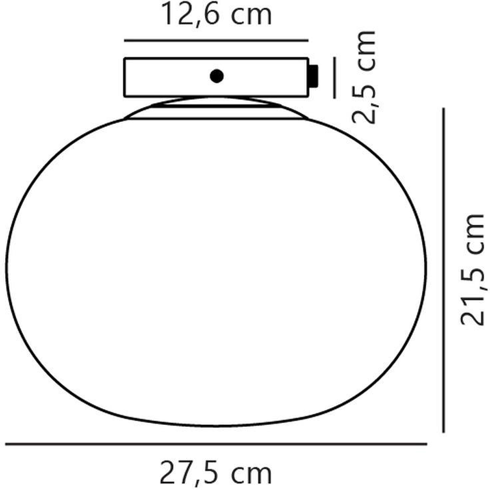 Nordlux Alton 10 inch Smoked Glass Round Ceiling Light Image 4