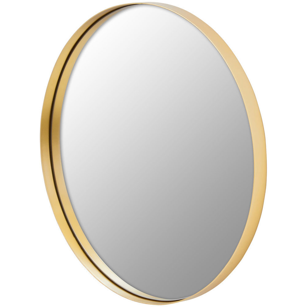 Premier Housewares Gold Cindy Medium Round Wall Mirror Image 3