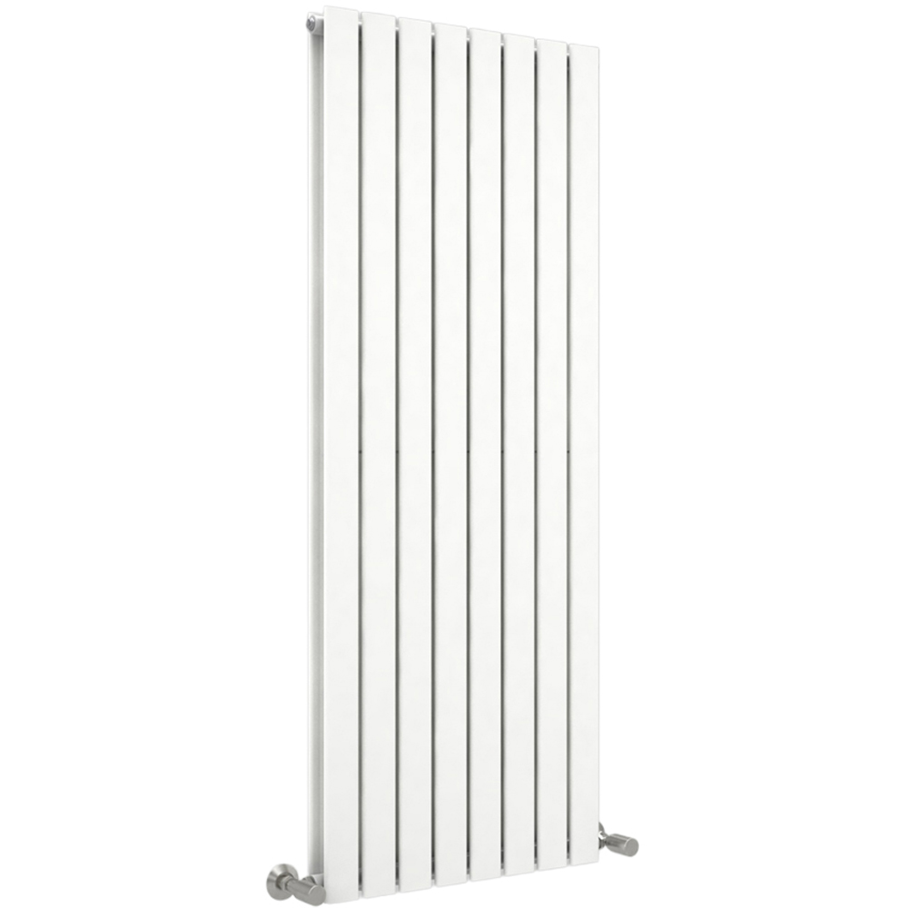 White 6925 BTU Double Flat Panel Vertical Column Radiator 1600 x 544mm Image 1
