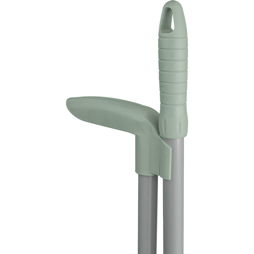 JVL Green Long Handle Lobby Dust Pan and Brush Set Image 6