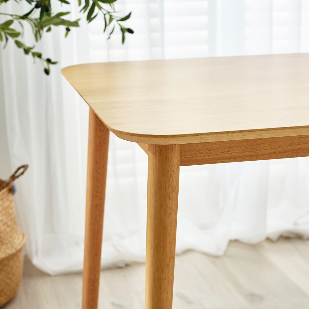Furniturebox Lymington Marros 6 Seater Wooden Dining Set Oak Effect Image 3
