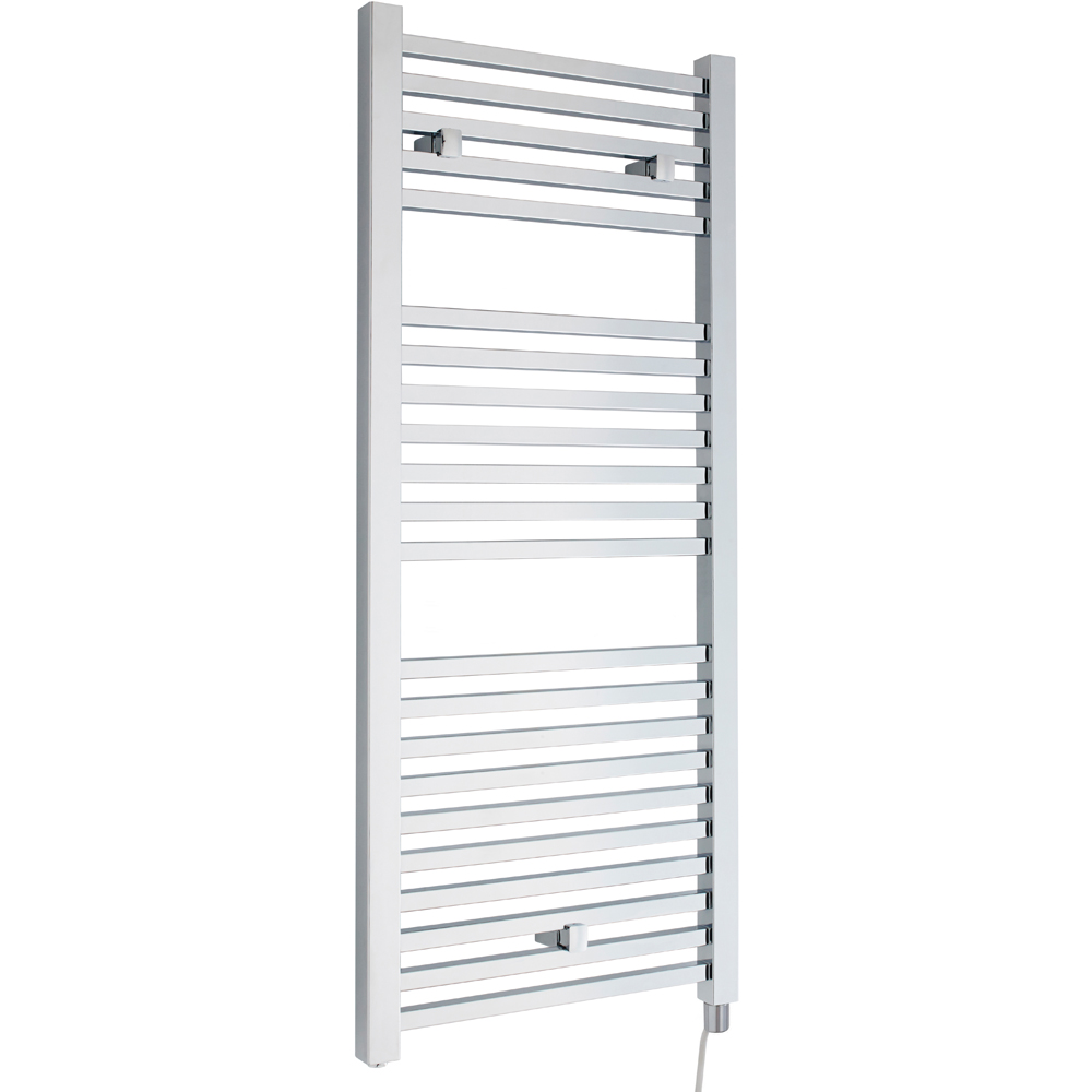 nuie Chrome 300W Square Electric Radiator 1100 x 500mm Image 1