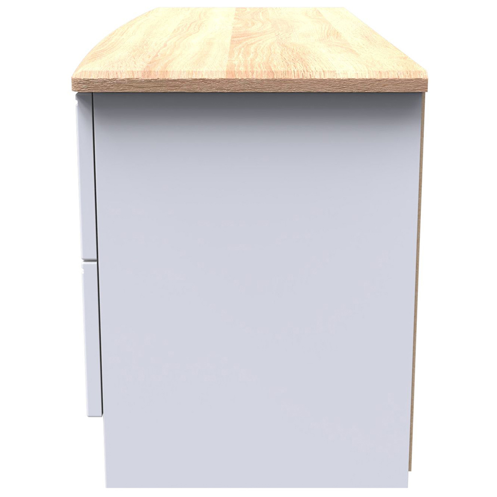 Crowndale Victoria 4 Drawer White Ash and Oak Bedbox Image 3