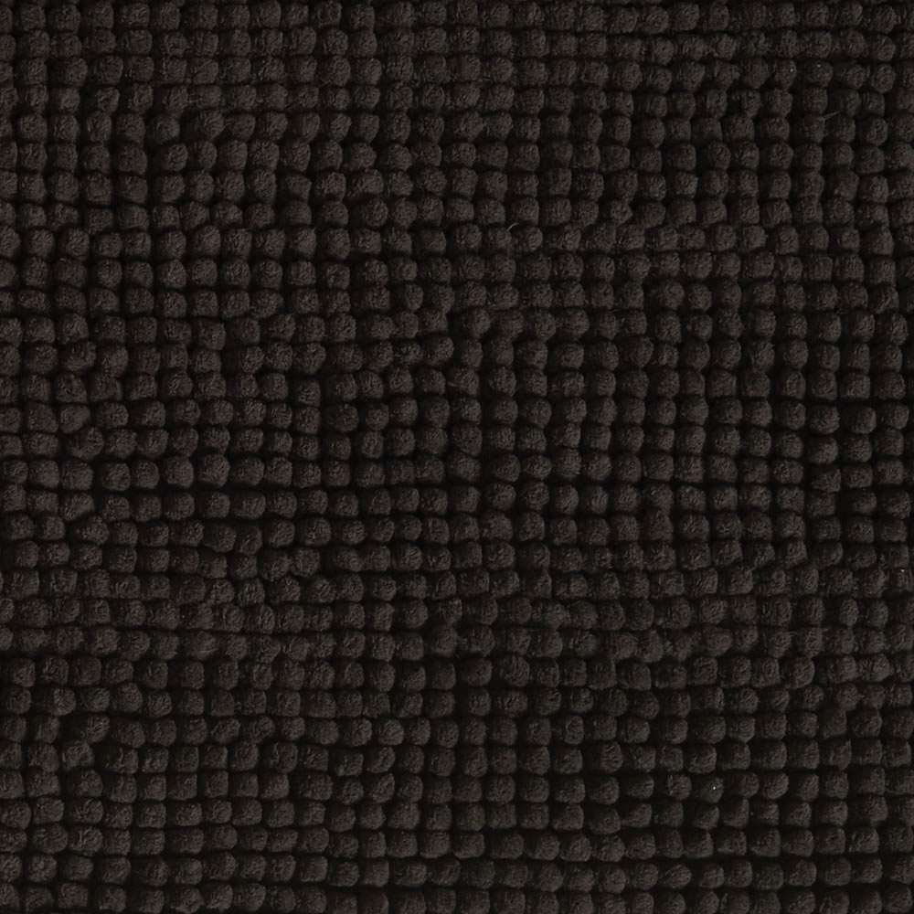 Wilko Supersoft Microfibre Black Bath Mat Image 2