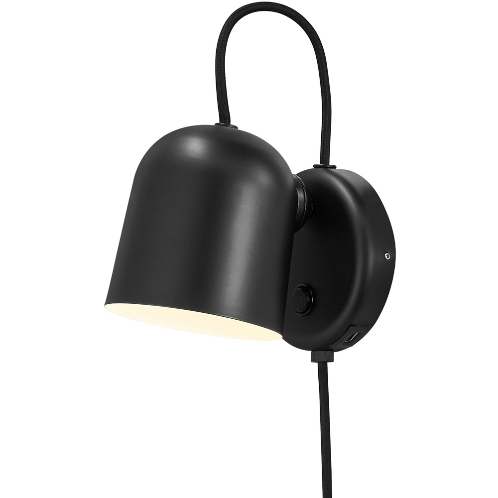 Nordlux Angle Black Adjustable Wall Light Image 1