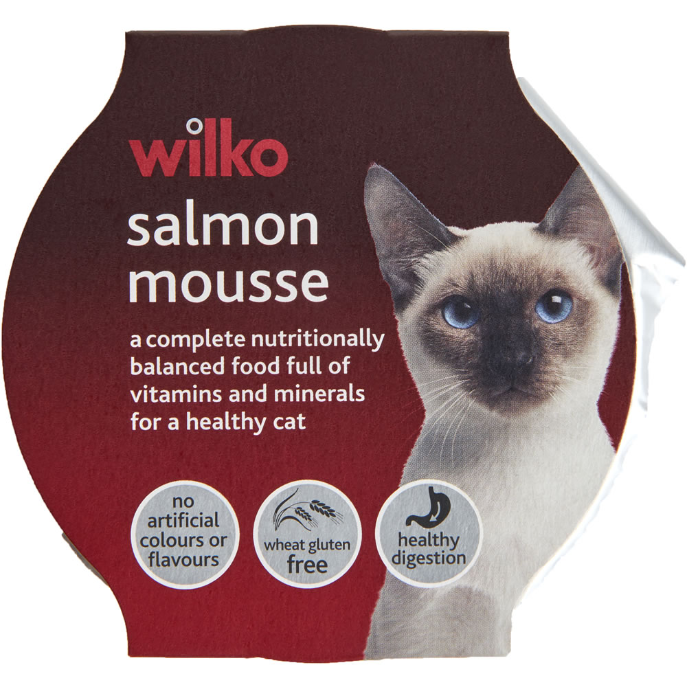 Wilko Best Salmon Mousse Cat Food 100g Image 1