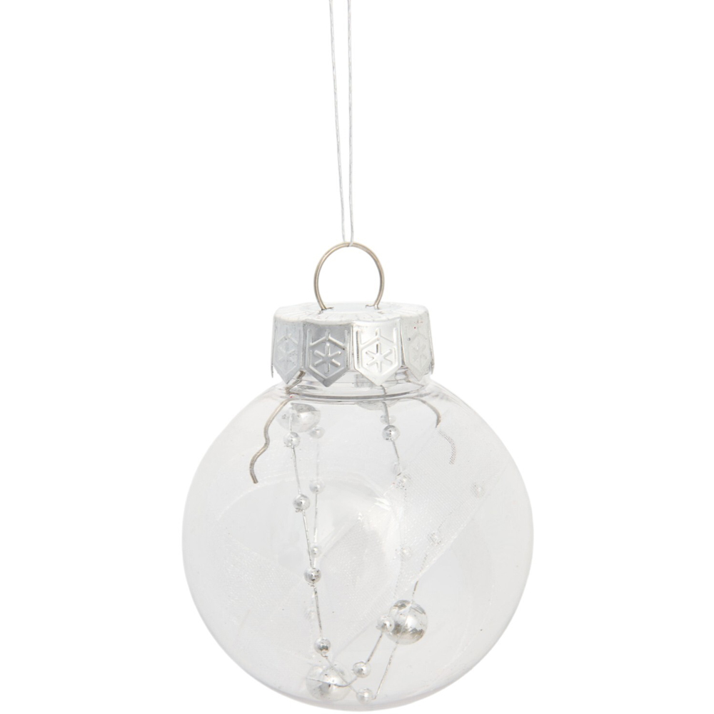 Pack of 30 Silver Baubles Image 5