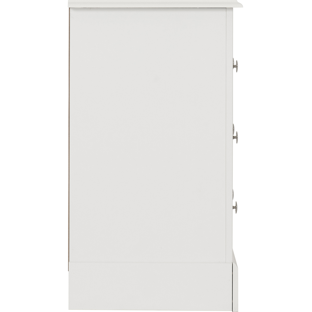 Seconique Stratford 3 Drawer White Storage Chest Image 5