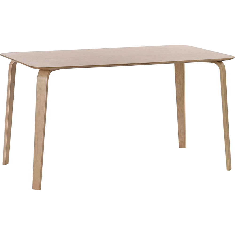 Julian Bowen Kaito 6 Seater Dining Table Light Oak Effect Image 2