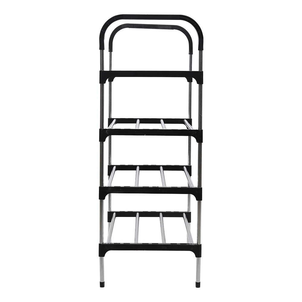 Living And Home WH0731 Black Metal Multi-Tier Shoe Rack Image 4