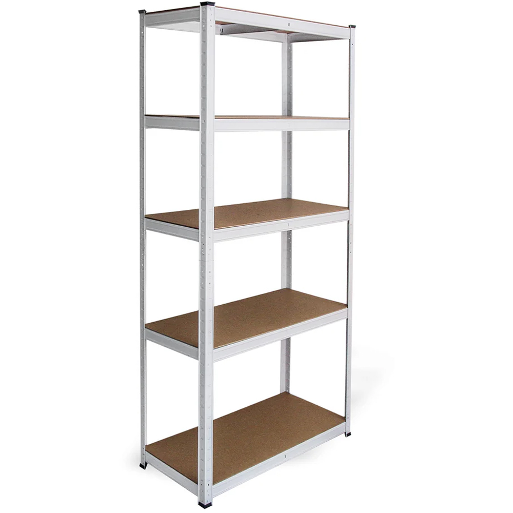 Monster Shop 5 Shelf White Shelving Unit Image 1