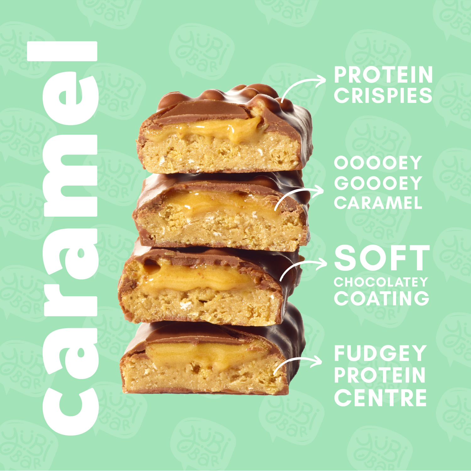 YuBi Bar Protein Snack Bar Caramel Image 5