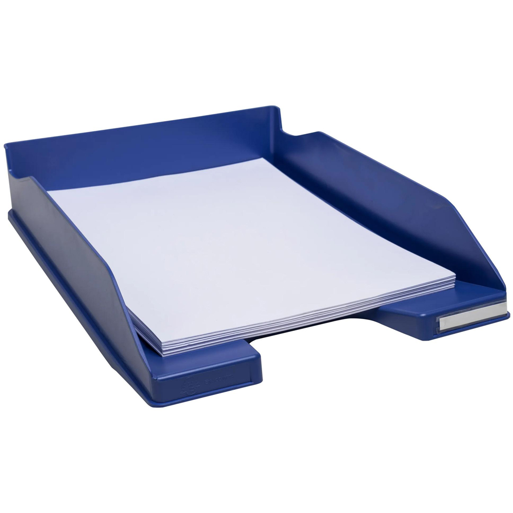 Exacompta Bee Blue Navy Blue Letter Tray 6 Pack Image 4