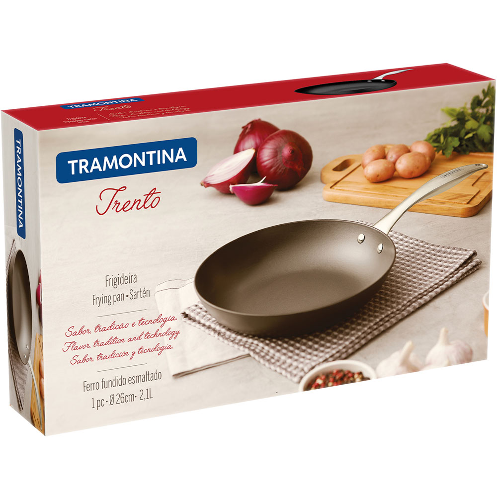 Tramontina 26cm Cast Iron Frying Pan Image 3