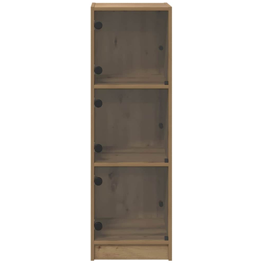 vidaXL 3 Glass Door Artisan Oak Highboard Image 5