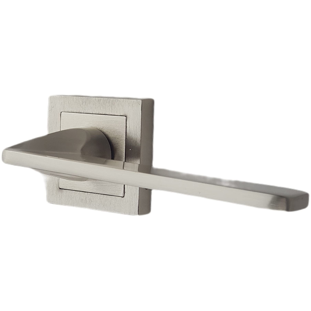 Golden Grace Satin Stainless Steel Venus Bathroom Door Handle Set Image 2
