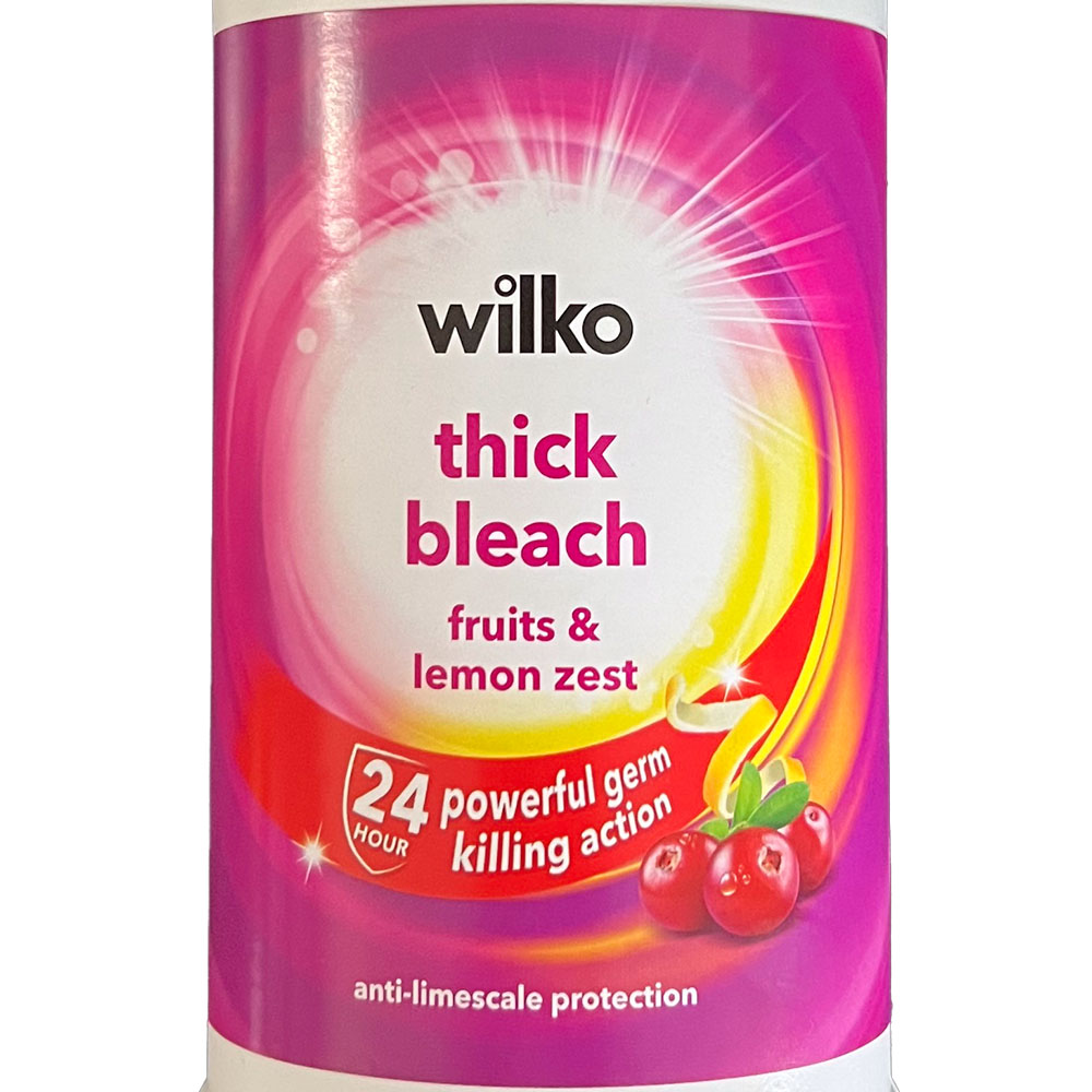 Wilko Bleach Fruits and Lemon Zest 750ml Image 3